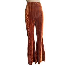 Hayden Pull-On Velvet Flare Pants Sz S Hippie Festival Boho